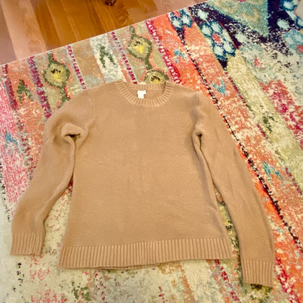Jcrew Classic Tan Sweater